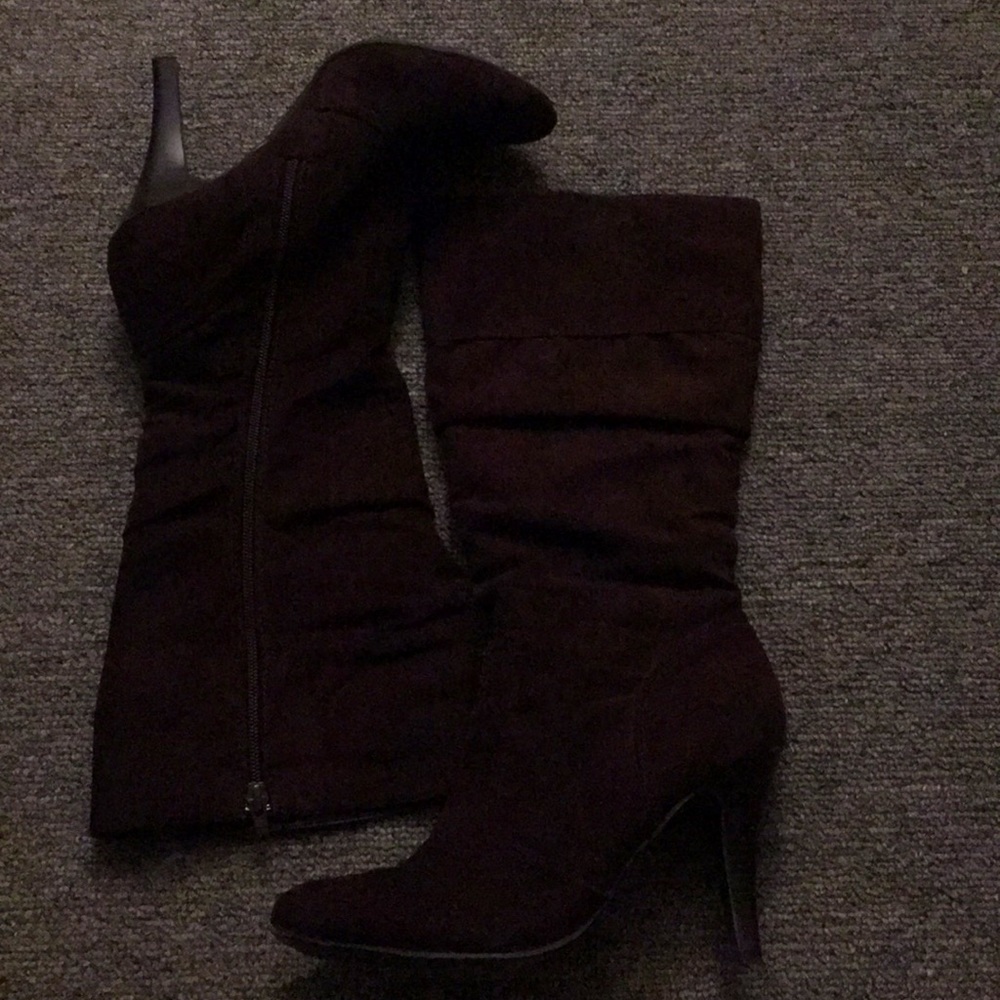 Dark Brown Boots With Heels